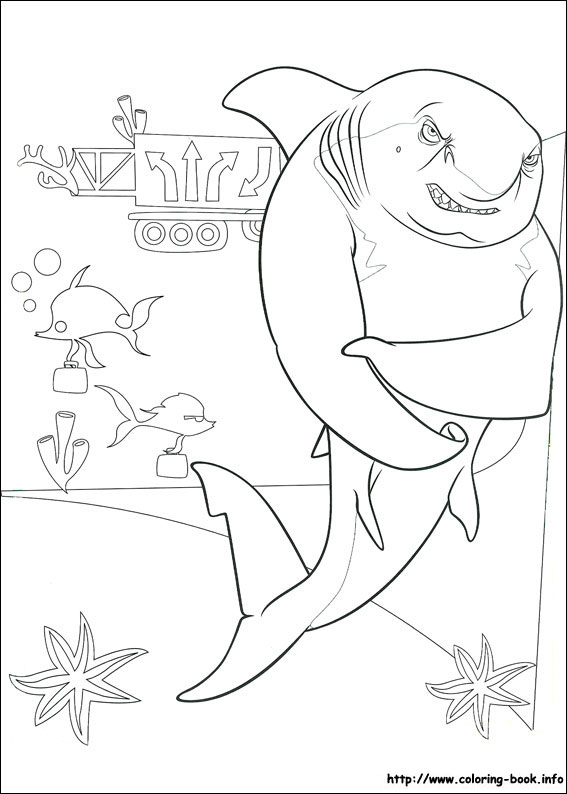 Shark Tale coloring picture